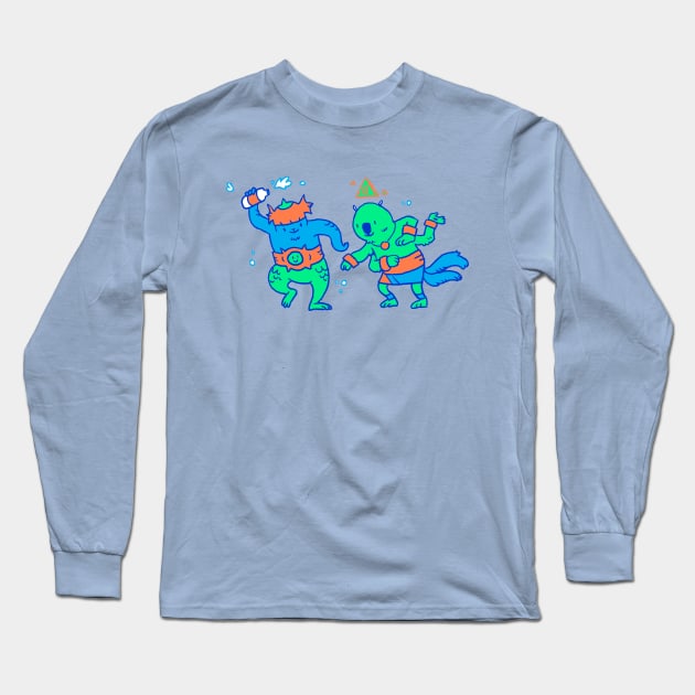 Nepine and Ottzard Long Sleeve T-Shirt by mikejbecker